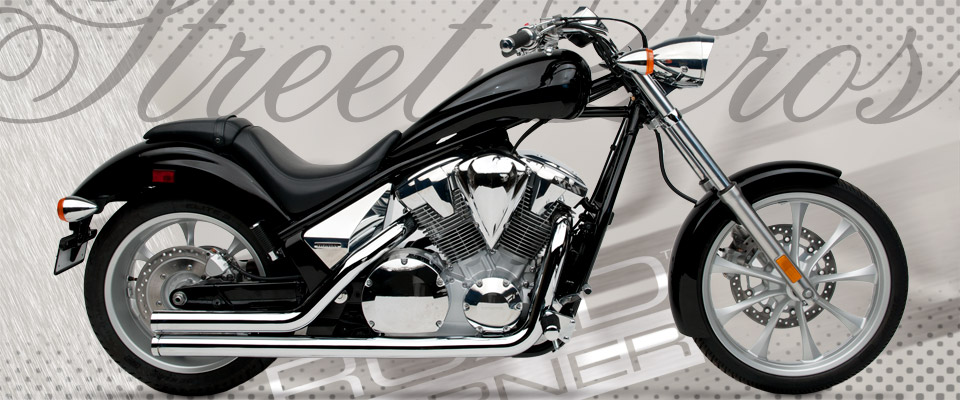 Honda Fury VT1300CX 2010-11 - Roadburner 2.5 inch Street Pros