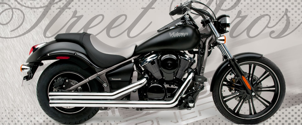 Kawasaki Vulcan 900 2006-11 - Roadburner 2.5 inch Street Pros