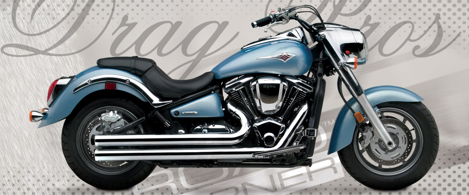 Kawasaki Vulcan 2000 Classic 2004-11 - Roadburner 3 inch Drag Pros
