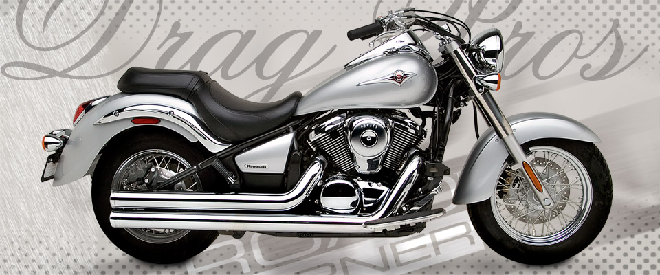 Kawasaki Vulcan 900 2006-11 - Roadburner 3 inch Drag Pros